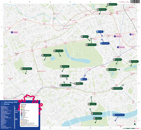 London Faltplan für die Hosentasche