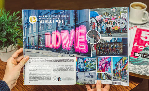 Die TOP 50 Attraktionen, Insider-Spots und Events in London - gedrucktes Magazin